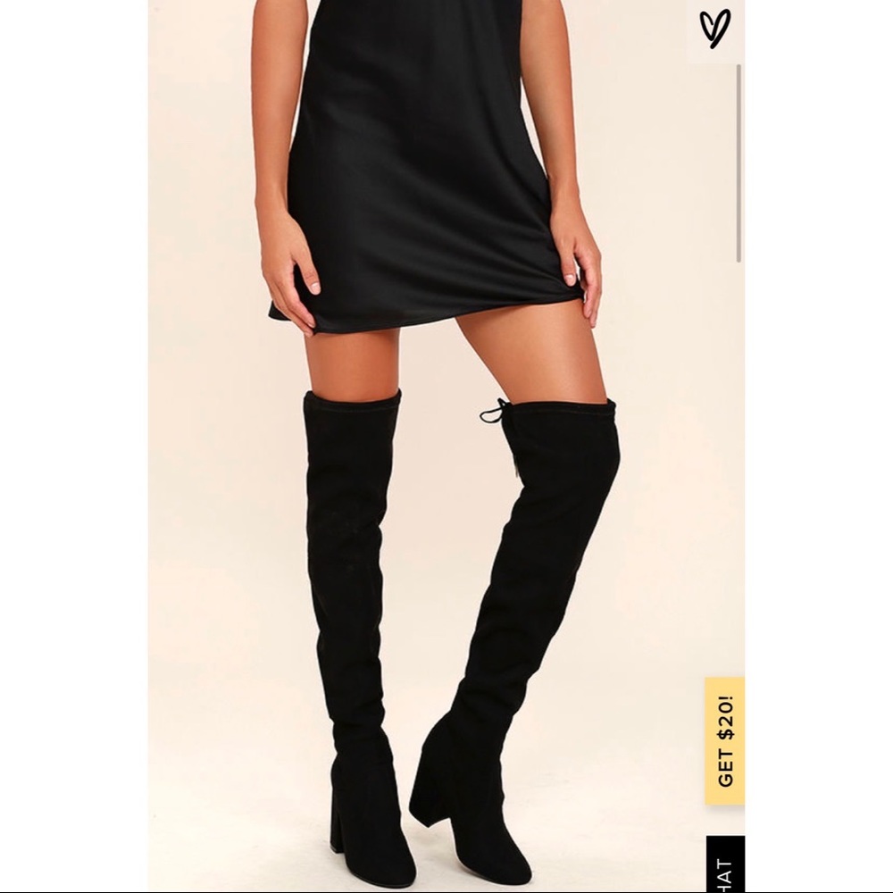 Black Suede Over-The-Knee boots